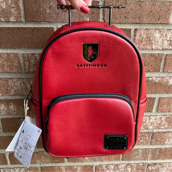 NWT Loungefly Harry Potter Gryffindor Elderwand Mini Backpack - Picture 2 of 12